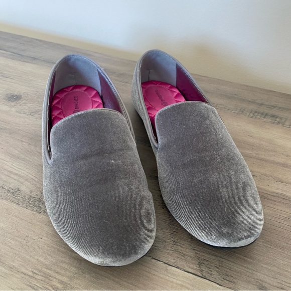 Birdies Women’s The Starling Gray Velvet Loafer Flat Size 7.5 - Picture 6 of 10